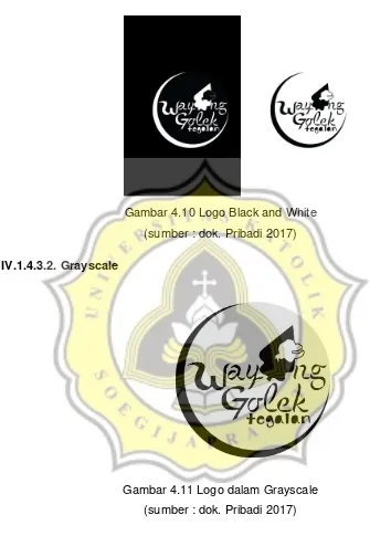 Gambar 4.10 Logo Black and White  