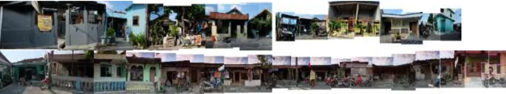 Figure 12 : Silhoutte of houses @ South Kampong Leduwi 
