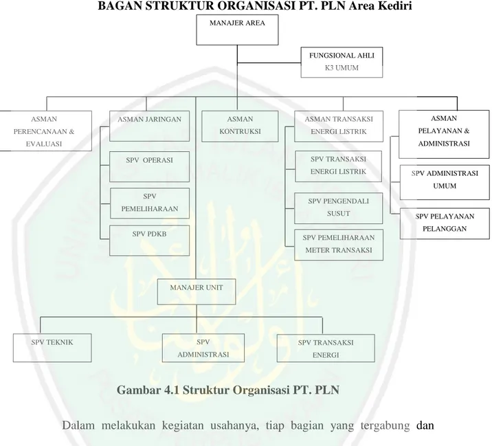 Gambar 4.1 Struktur Organisasi PT. PLN 