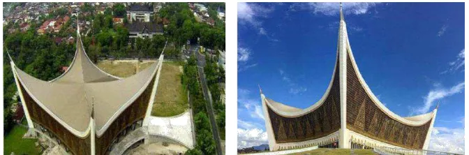 Gambar 5.3: Tampak depan Masjid raya Sumatera 