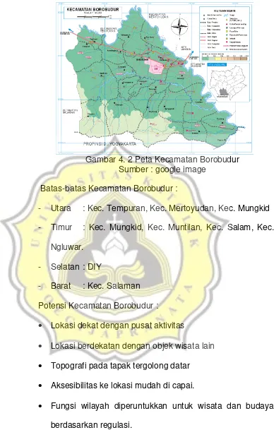 Gambar 4. 2 Peta Kecamatan Borobudur 