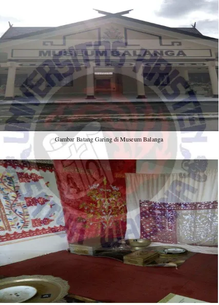 Gambar Batang Garing di Museum Balanga 