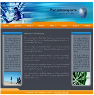 Gambar 1.1 Contoh Desain Web Site 