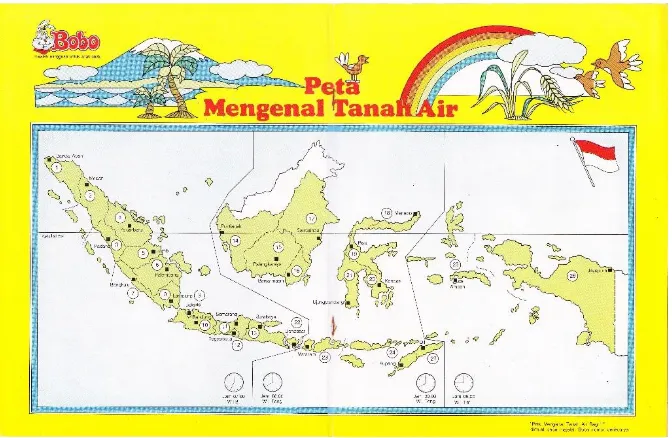 Gambar 3.1. Peta Indonesia untuk anak-anak 