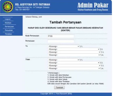 Gambar 12 : Halaman Link Video 