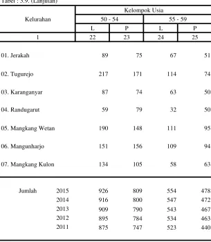 Tabel : 3.9. (Lanjutan)
