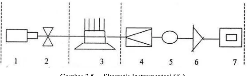 Gambar 2.5 Skematis Instrumentasi SSA 