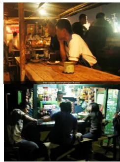 Gambar 1 : Suasana warung kopi tradisional 