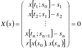 Figure 1). The initial value x( nodes ti) for the state variables at t must be guessed