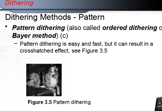 Figure 3.5 Pattern dithering