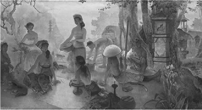 Gambar 5. Lee Man Fong, Balinese Life, 1960
