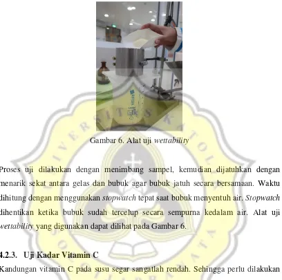 Gambar 6. Alat uji wettability 