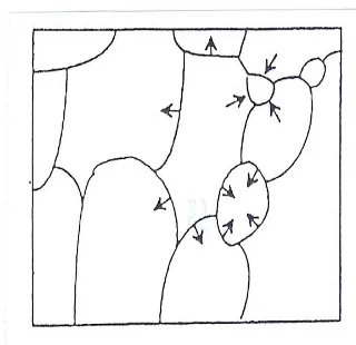 Gambar 2.9. Pembentukan batas butir (Van Vlack, 1991). 
