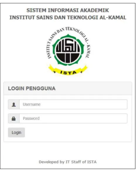 Gambar 2. Halaman login. 