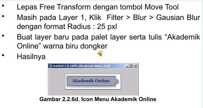 Gambar 2.2.6d. Icon Menu Akademik Online