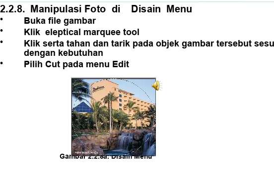 Gambar 2.2.8a. Disain Menu