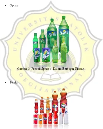 Gambar 3. Produk Sprite di Dalam Berbagai Ukuran 