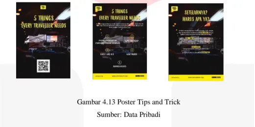 Gambar 4.13 Poster Tips and Trick  Sumber: Data Pribadi 