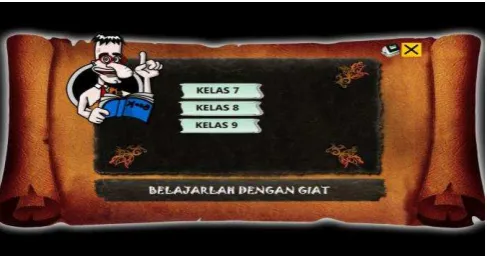 Gambar 5.4 Tampilan Menu materi 