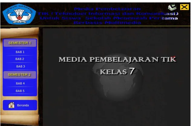 Gambar 5.5 Tampilan kelas 7 