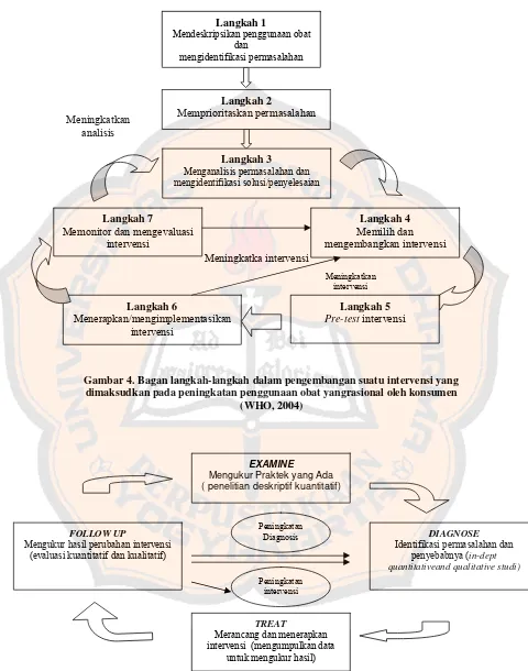 Gambar 4. Bagan langkah-langkah dalam pengembangan suatu intervensi yang 