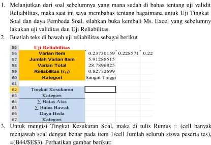 Tabel Interprestasi atau penafsiran Daya Pembeda (DP) 
