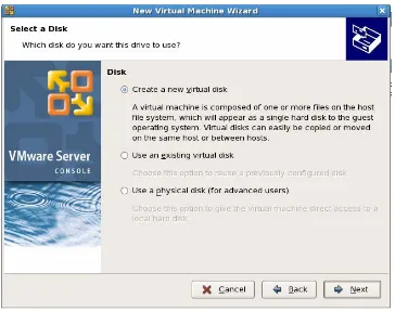 Gambar A. 13 Pengaturan  Disk Guest Operating System 