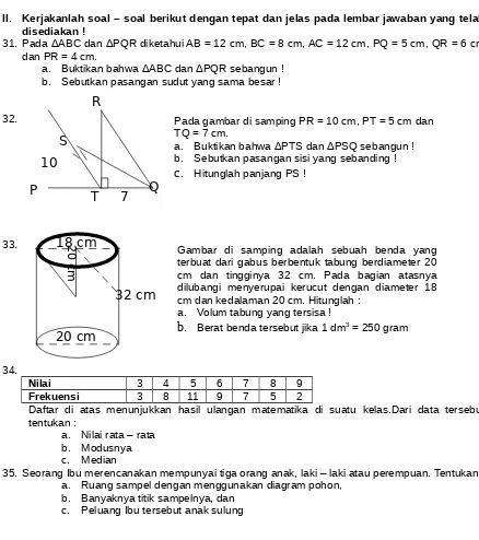 Gambar  di  samping  adalah  sebuah  benda  yang