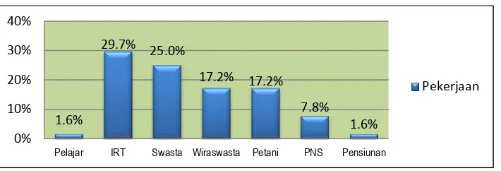 Gambar 5.3  Diagram chart karakteristik responden berdasarkan umur di Puskesmas Jogoloyo Kecamatan Sumobito Kabupaten Jombang September 2014
