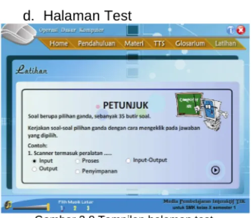 Gambar 3.7 Tampilan halaman materi 