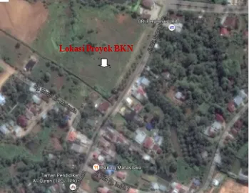 Gambar 2.1Lokasi proyek pada peta Kota Bengkulu