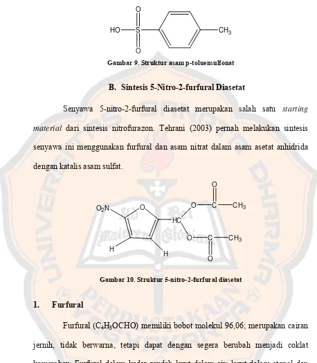 Gambar 9. Struktur asam p-toluensulfonat 