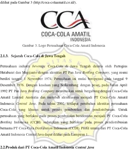 Gambar 3. Logo Perusahaan Coca-Cola Amatil Indonesia 