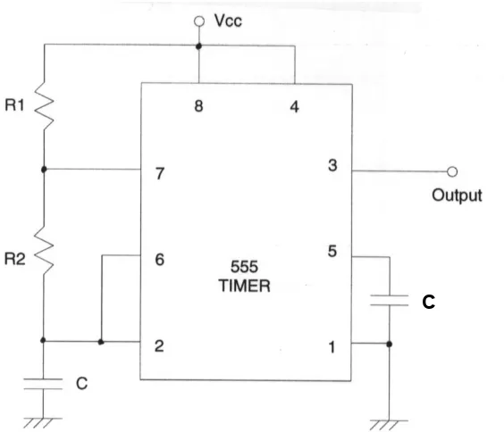 Gambar 2.18 (a)  Output Multivibrator Monostabil (b) Output Multivibrator 