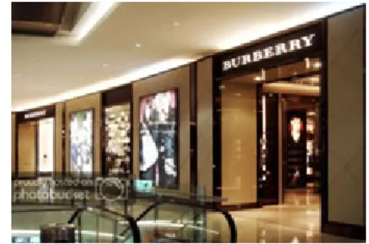 Gambar 12. Hydrant Box pada Shopfront Burberry (Sumber: Surya Dewi, 2018)