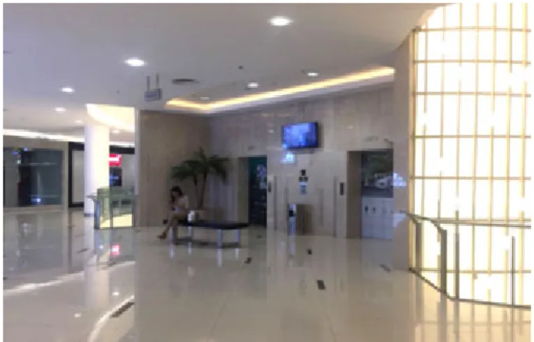 Gambar 15. Hanging Wayfinding Existing Senayan City (Sumber: Surya Dewi, 2018)