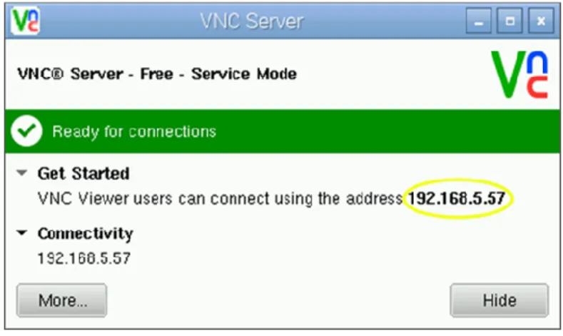 Gambar 5.10. Tampilan antarmuka VNC Server 