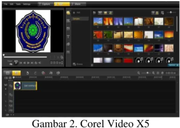 Gambar 2. Corel Video X5 
