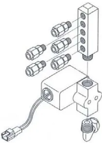 Gambar 3.10 Solenoid untuk sub nozzle 