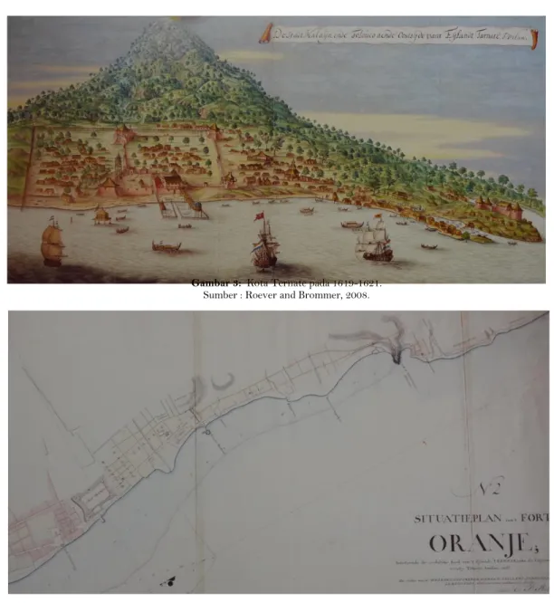 Gambar 4:  Kota Ternate pada 1791. 
