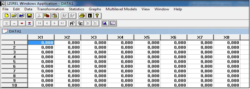 Gambar 7.9  Menu input data PRELIS 