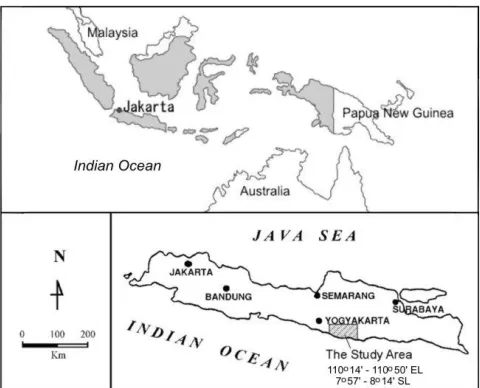 Fig. 1. Map showing the location of the study area 