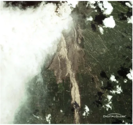 Fig. 8. Lahar deposits of 1994 (left) and 2006 (right) (Doc: the authors)