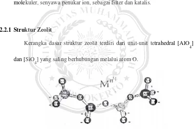 Gambar 2.1. Kerangka utama zeolit
