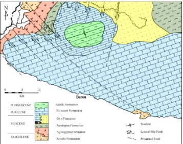 Fig. 4 Geological map of Gunungsewu Area (Kusumayudha, 2005) 