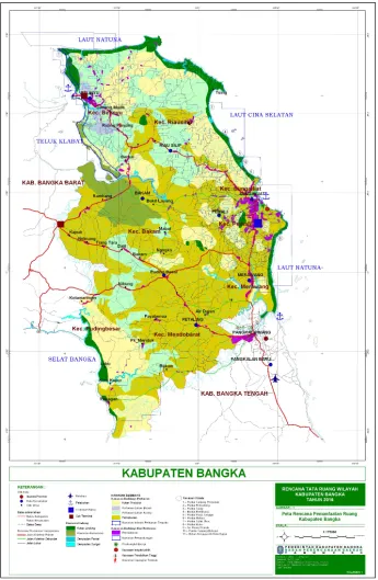 Gambar 1. Lokasi penelitian di daerah Kecamatan Merawang KabupatenBangka Provinsi Bangka-Belitung