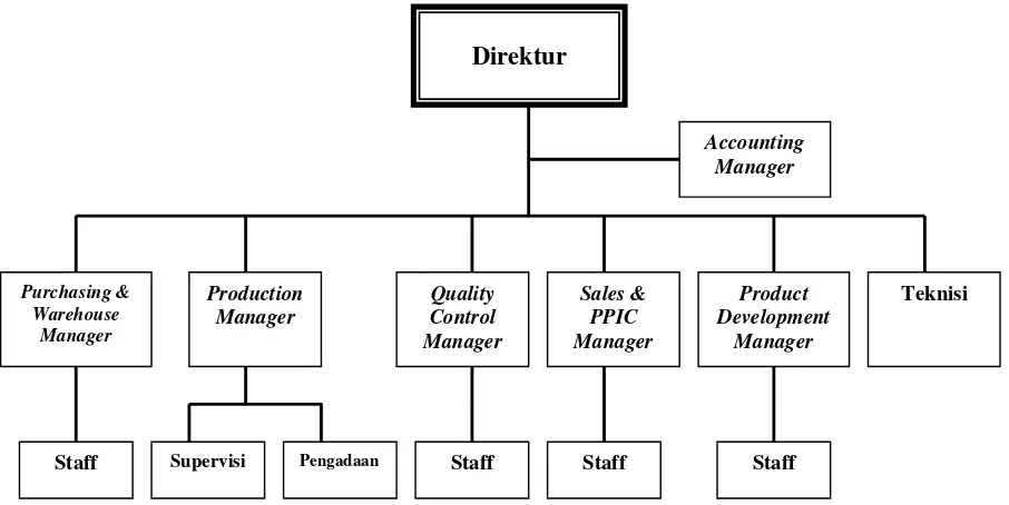 Gambar IV.1  Struktur Organisasi 