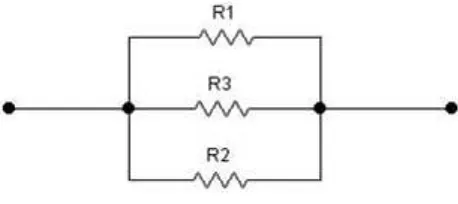 Gambar 2.8 Rangkaian resistor paralel 