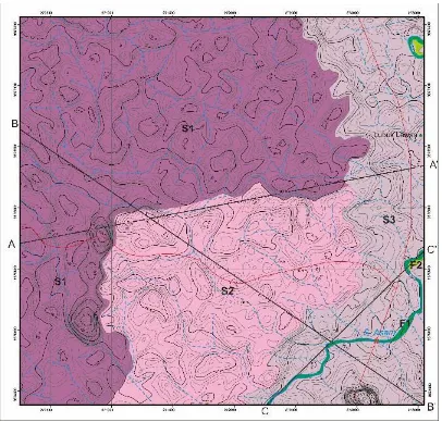 Gambar 1. Peta geomorfologi daerah penelitian 