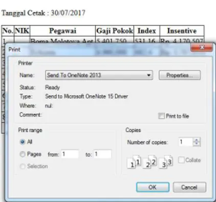 Gambar 21 Tampilan Halaman Print Data Hasil Calculate  Halaman Data Z-Scoring 